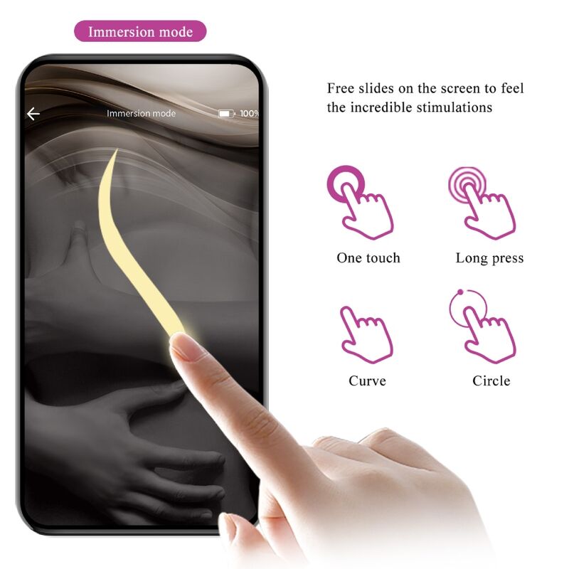 Vibrating egg nymph app controlled purple