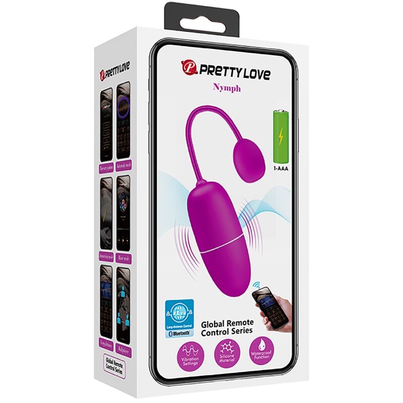 Vibrating egg nymph app controlled purple