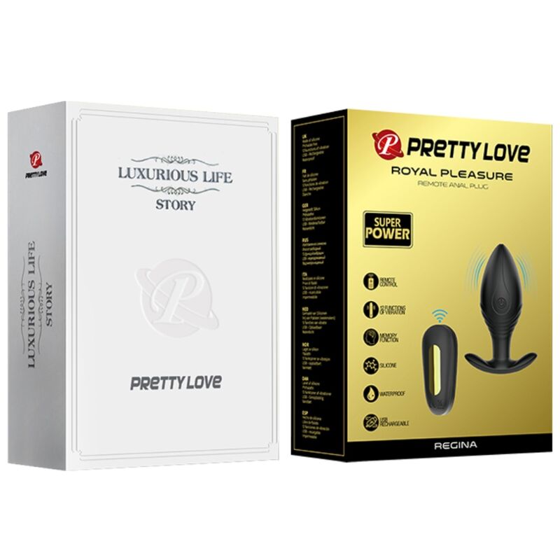 Regina anal plug rechargeable vibrator black