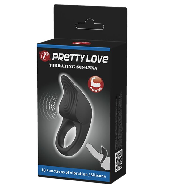 Susanna Black Vibrating Penis Ring