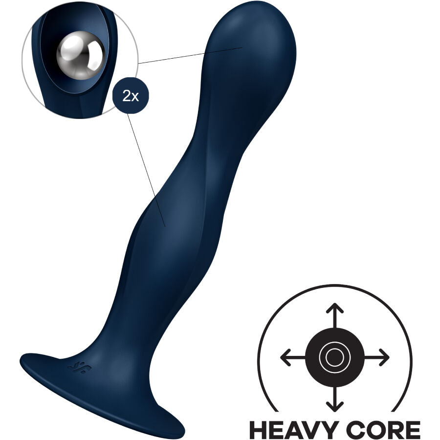 Garnet Double Ball-R Silicone Dildo