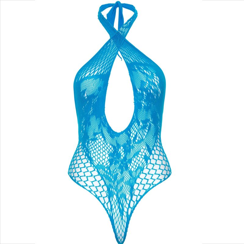 Teddy halter with blue lace