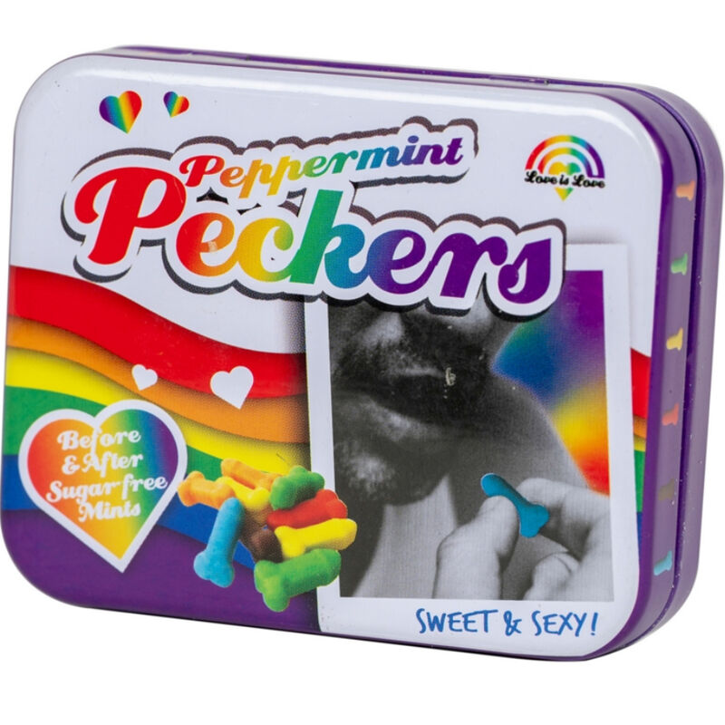 Bonbon arc-en-ciel à la menthe peckers