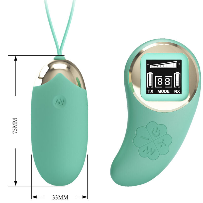 Mine doeufs vibrants télécommande verte
