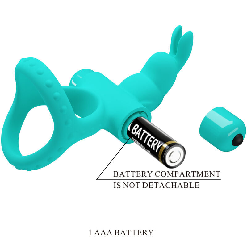 Figgy Green Rabbit Vibrating Ring