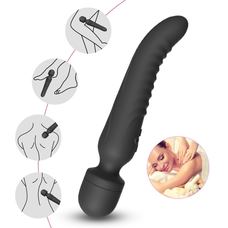 Mission massager & vibrateur effet chaleur noir