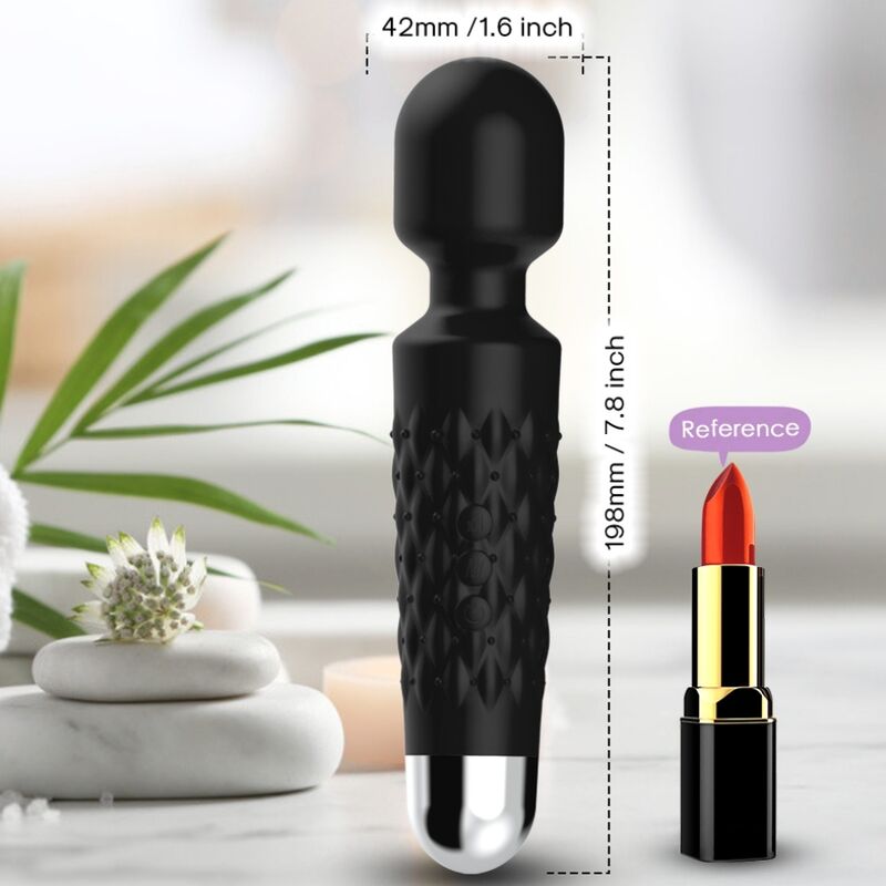 Masseur et vibrateur postman tête super flexible noir