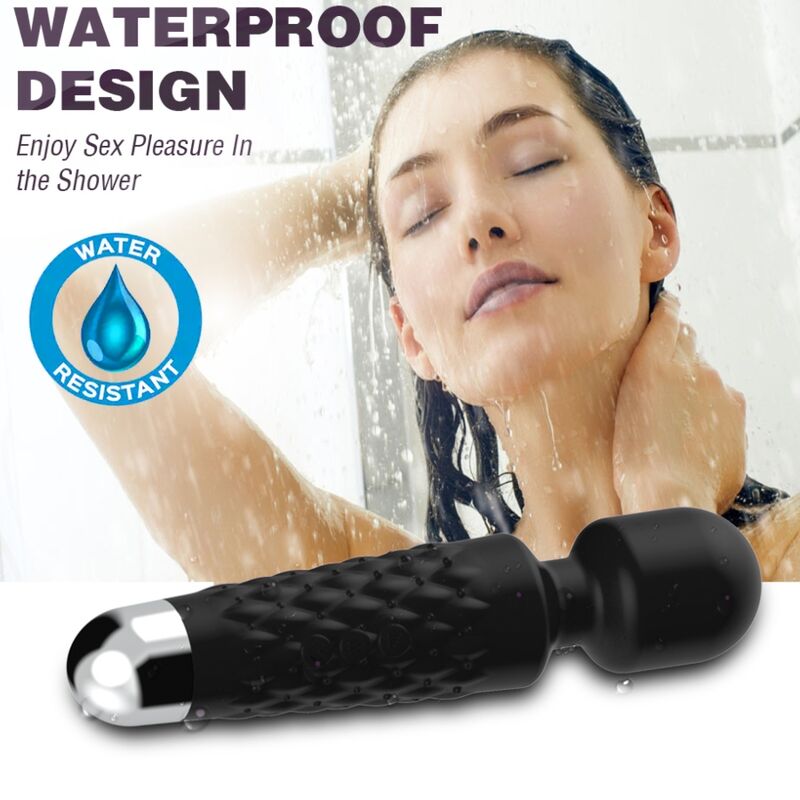 Masseur et vibrateur postman tête super flexible noir