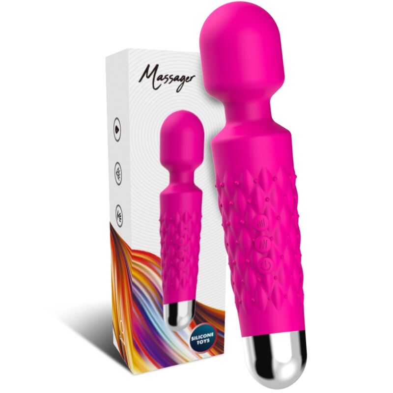 Masseur & vibrateur postman tête super flexible fuchsia