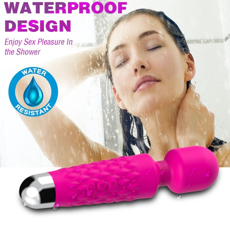 Postman massager &amp; vibrator super flexible head fuchsia