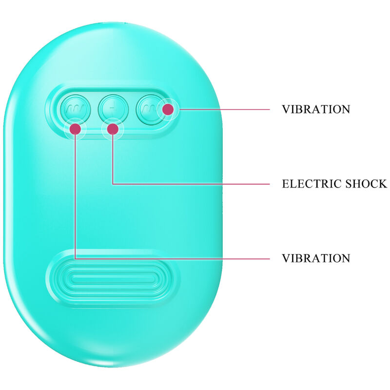 Surprise box with blue electrostimulation clamps