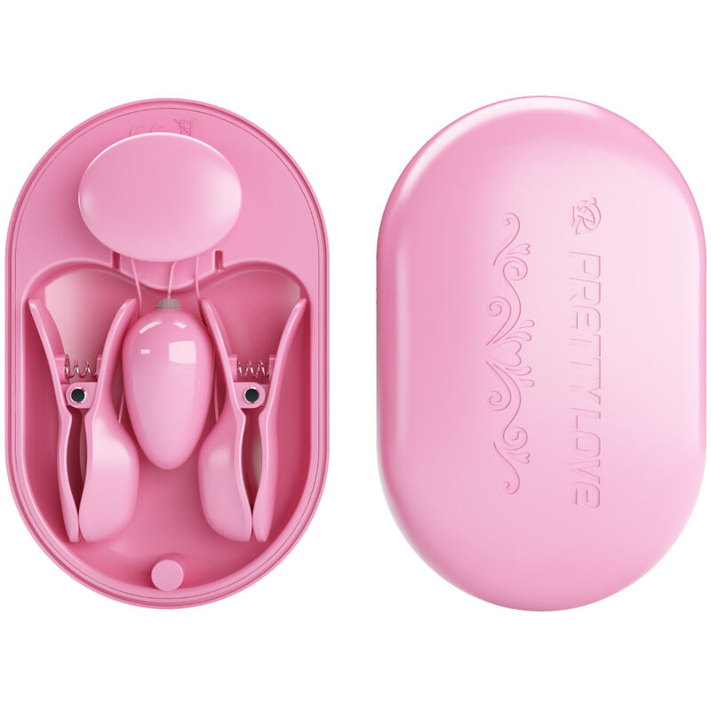 Surprise box of pink electrostimulation clamps