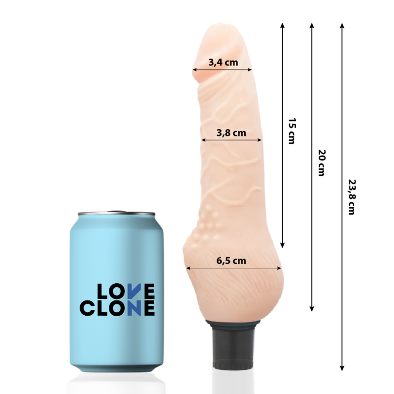 Daven realistic self-lubricating 23.8 cm -o- 3.8 cm