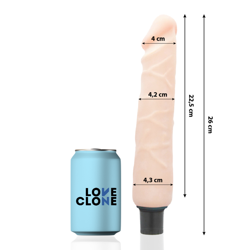 Jansen self-lubricating vibrator 26 cm -o- 4.2 cm