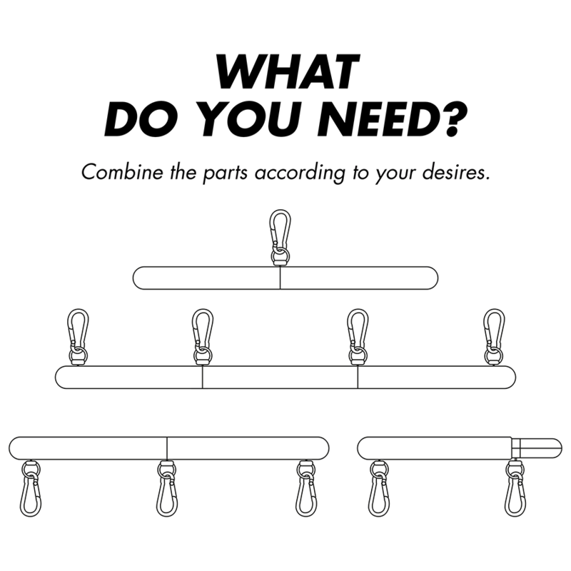 4-piece adjustable divider bar