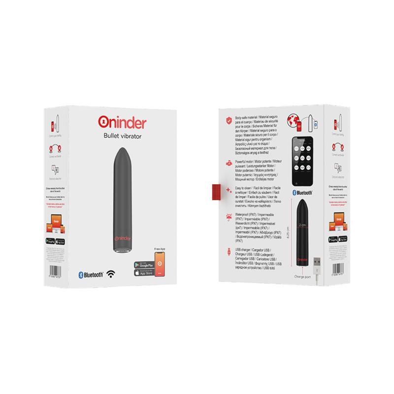 Berlin black bullet vibrator 9 modes 8.5 x 2 cm - free app