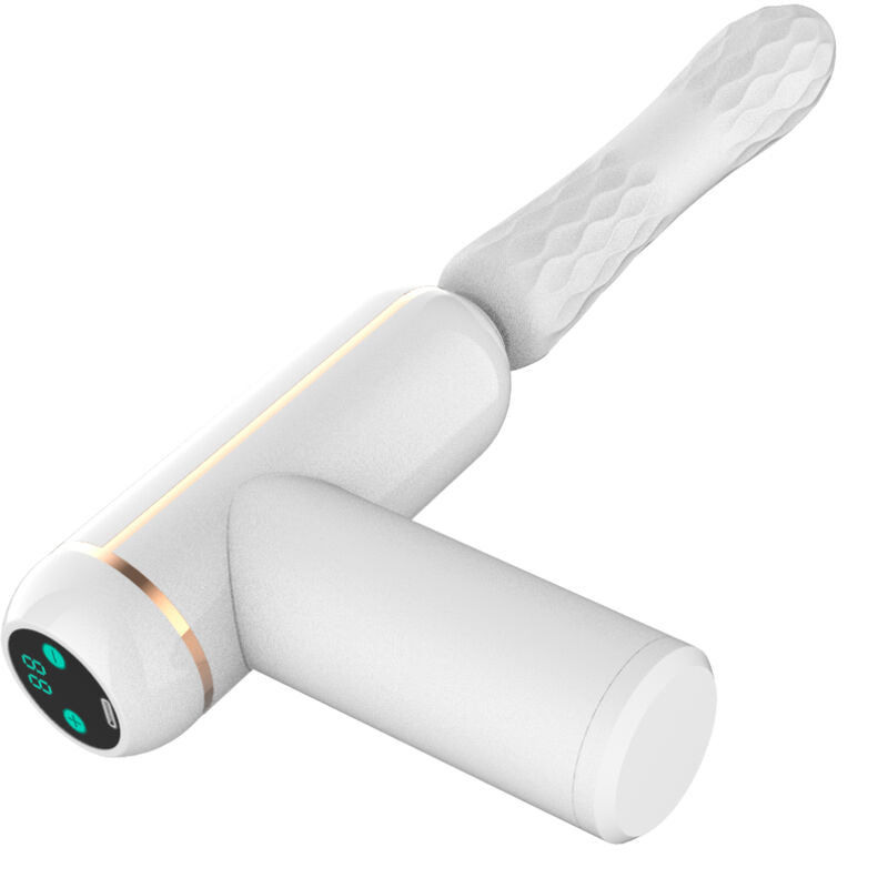 Fking machine vibrator adjustable and automatic white