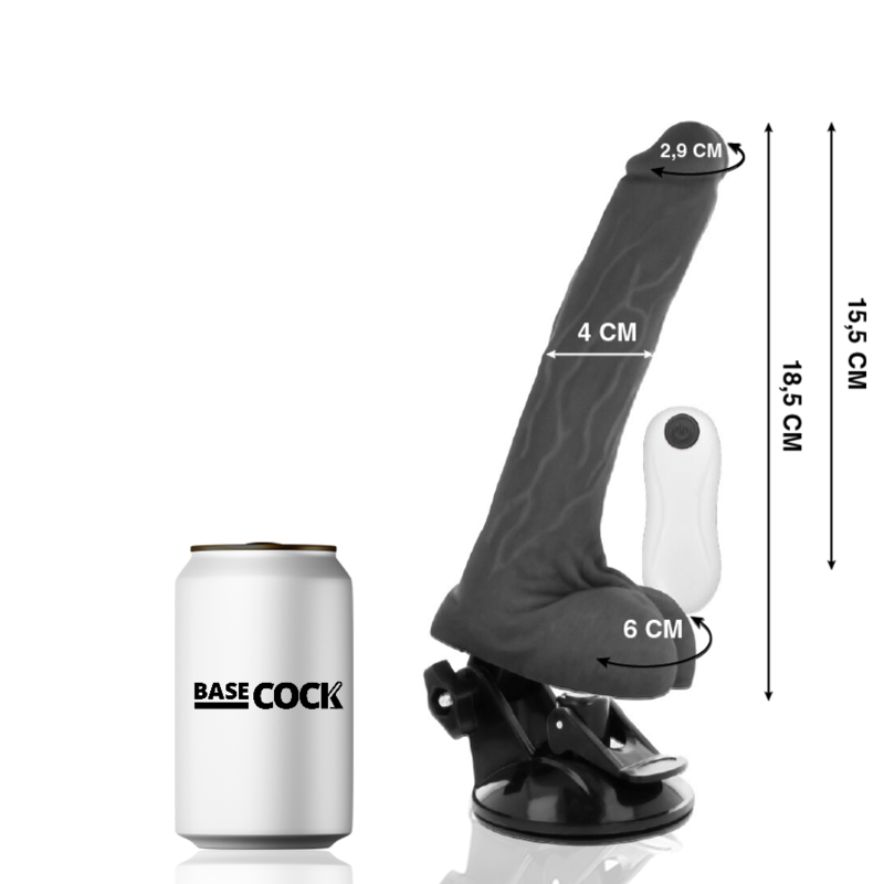 Natural articulated remote control vibrator 18.5 cm -o- 4 cm