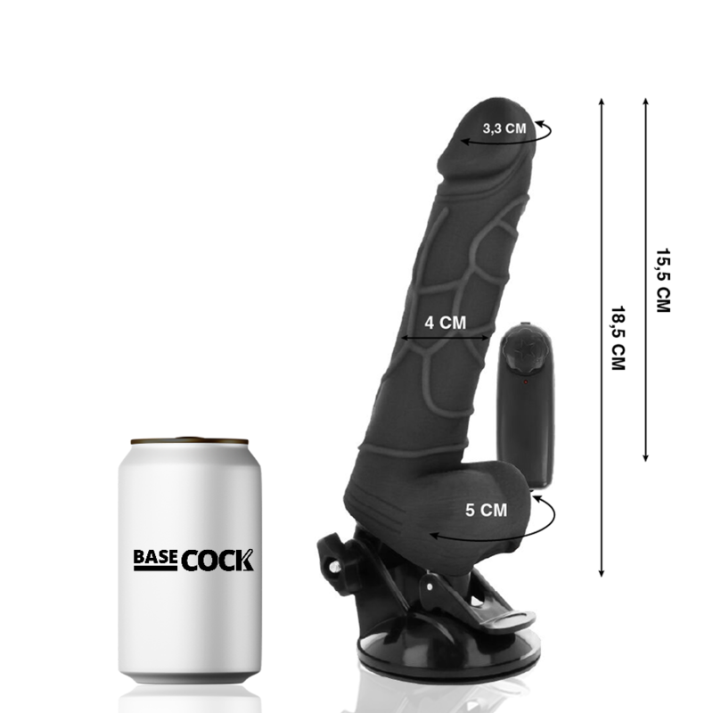 Realistic Natural Remote Control Vibrator 18.5cm -o- 4cm