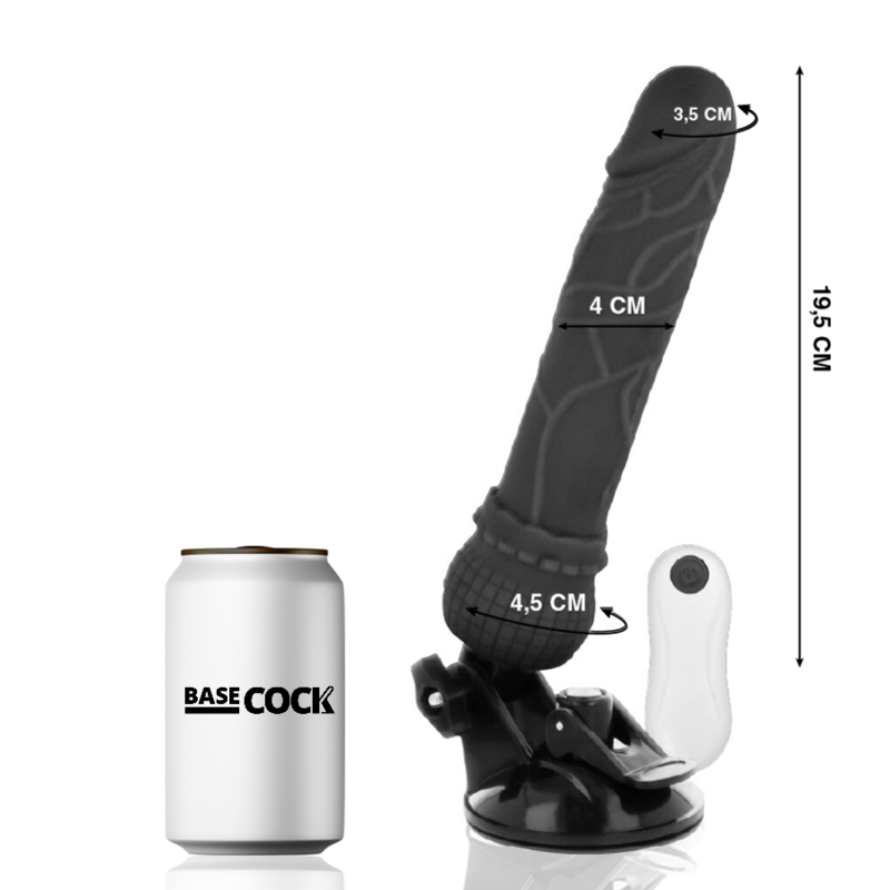 Realistic Natural Remote Control Vibrator 19.5cm -o- 4cm