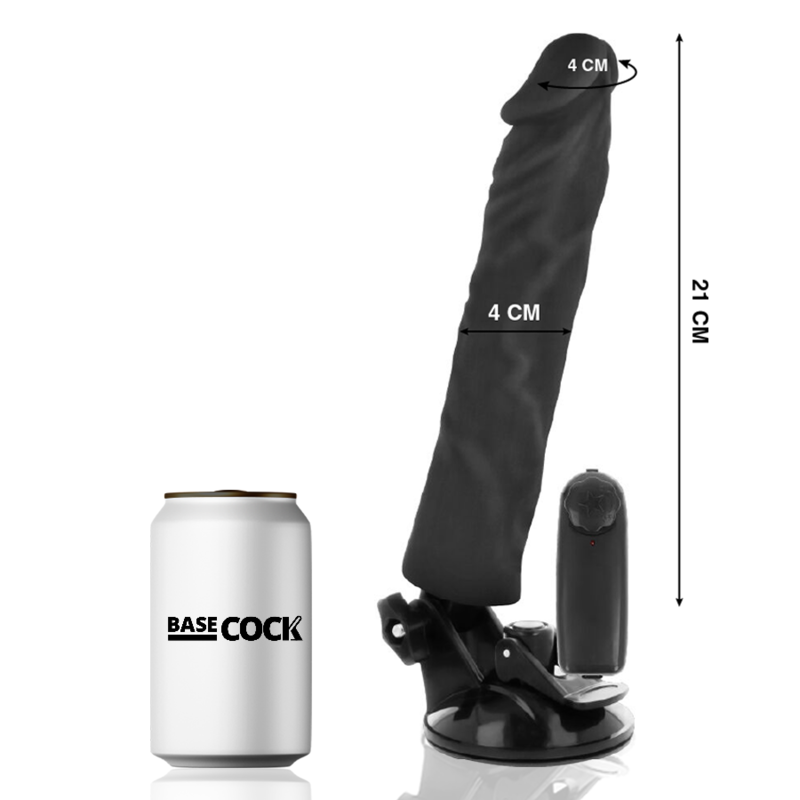 Realistic vibrator remote control natural 21 cm -o- 4 cm