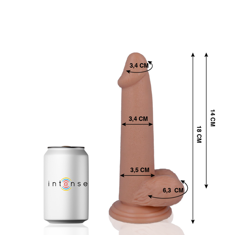 10 pénis réaliste 18 cm -o- 3.4 cm