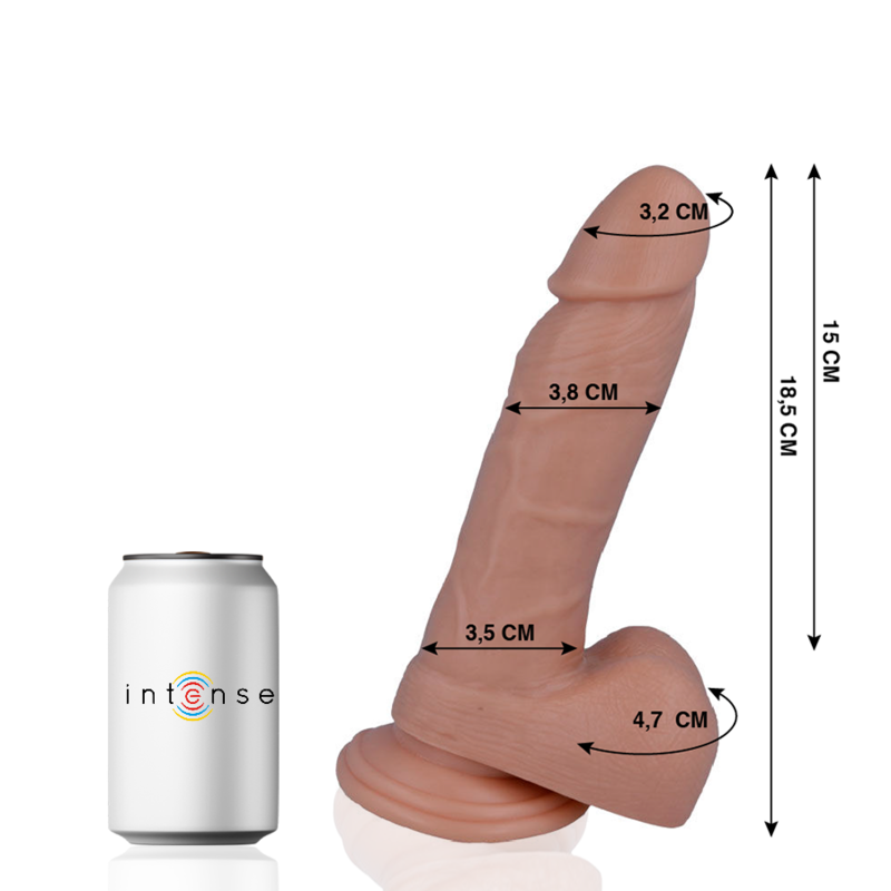 14 realistic penis 18.5 cm -o- 3.8 cm