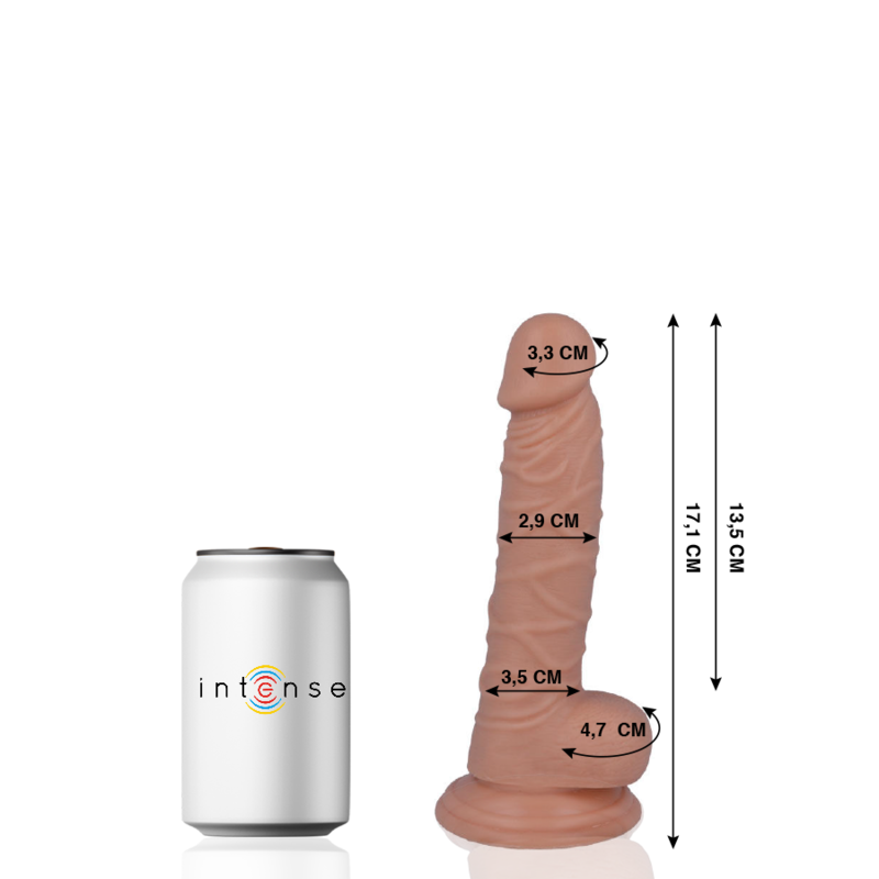 7 realistic penis 17.1 cm -o- 2.9 cm