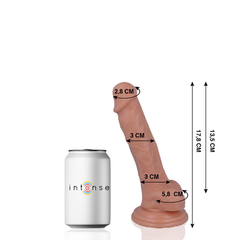 9 realistic penis 17.8 cm -o- 3 cm