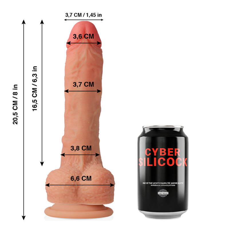 Connor Ultra Realistic Soft Liquid Silicone 20.5cm -o- 3.7cm