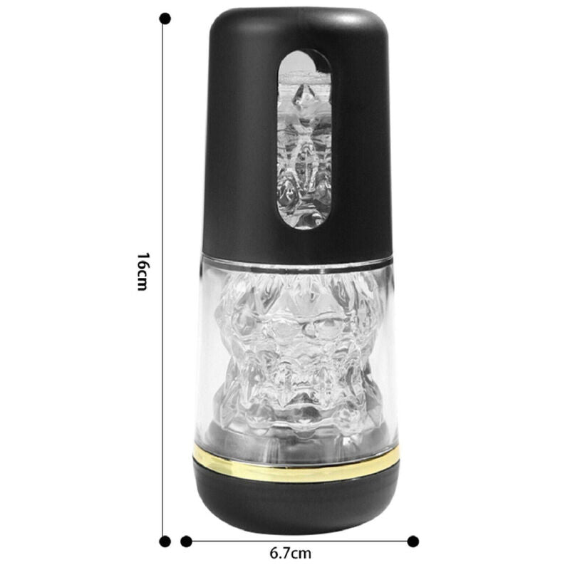 Black portable masturbator