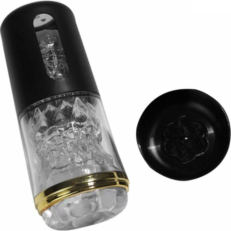 Black portable masturbator