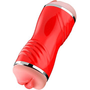 Double vagina and red mouth masturbator