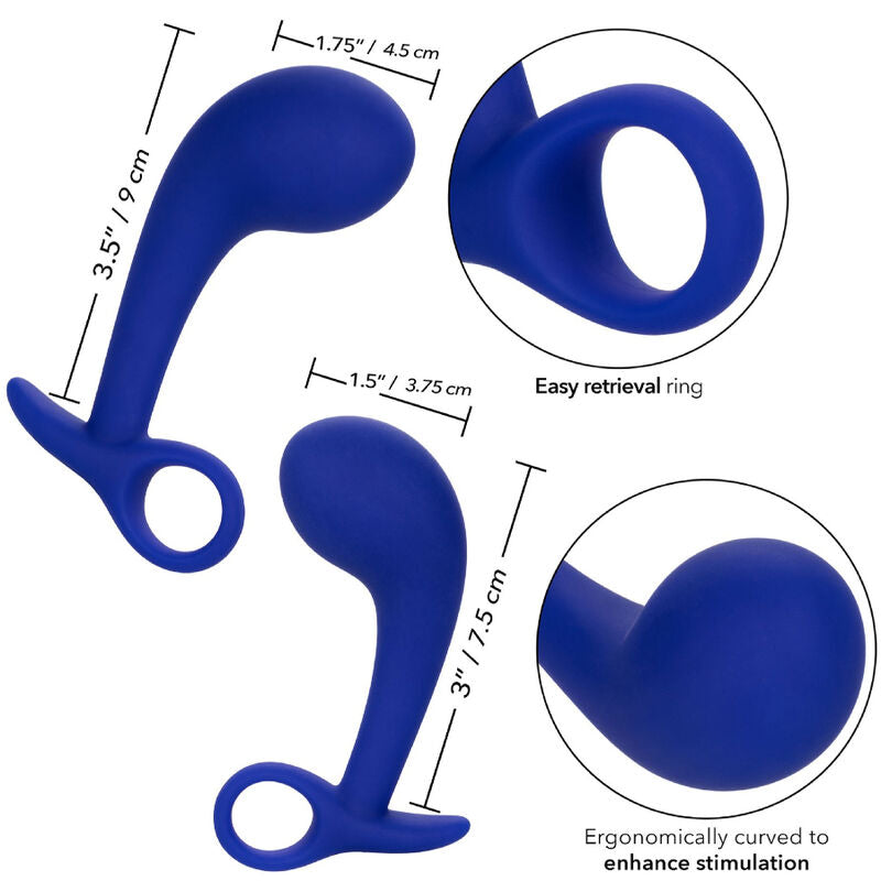 Admiral set 2 blue anal plugs