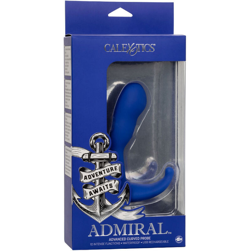Admiral stimulateur & vibrateur anal courbé bleu