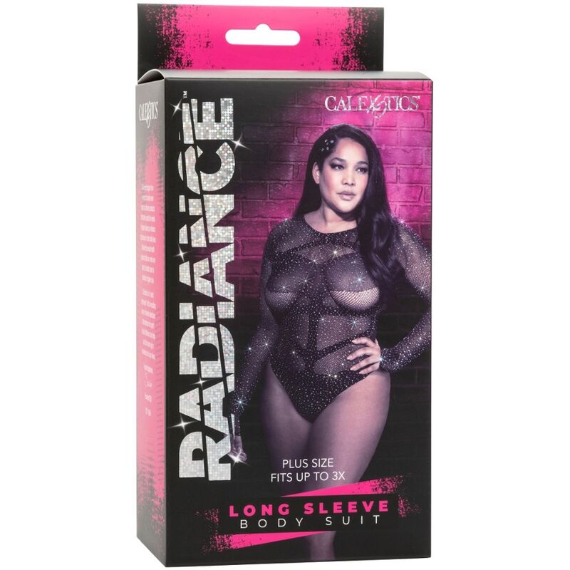Radiance bodysuit long sleeve rhin plus size