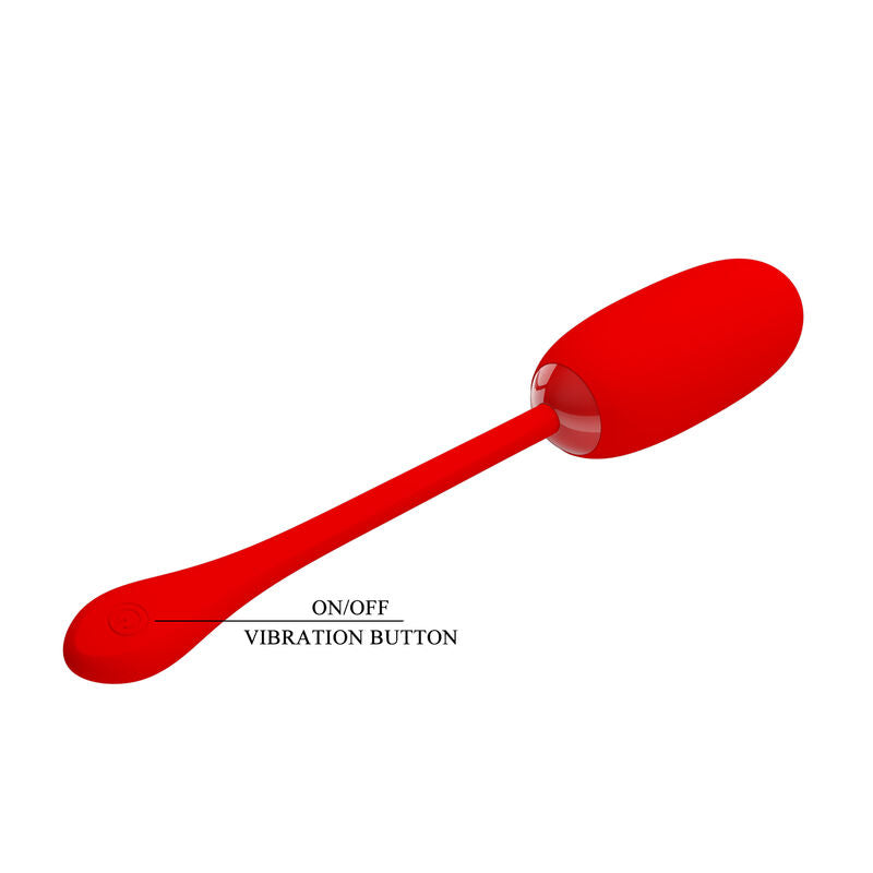 Julius Waterproof Rechargeable Vibrating Egg Red