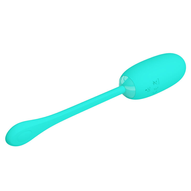Julius waterproof vibrating egg - rechargeable aqua green