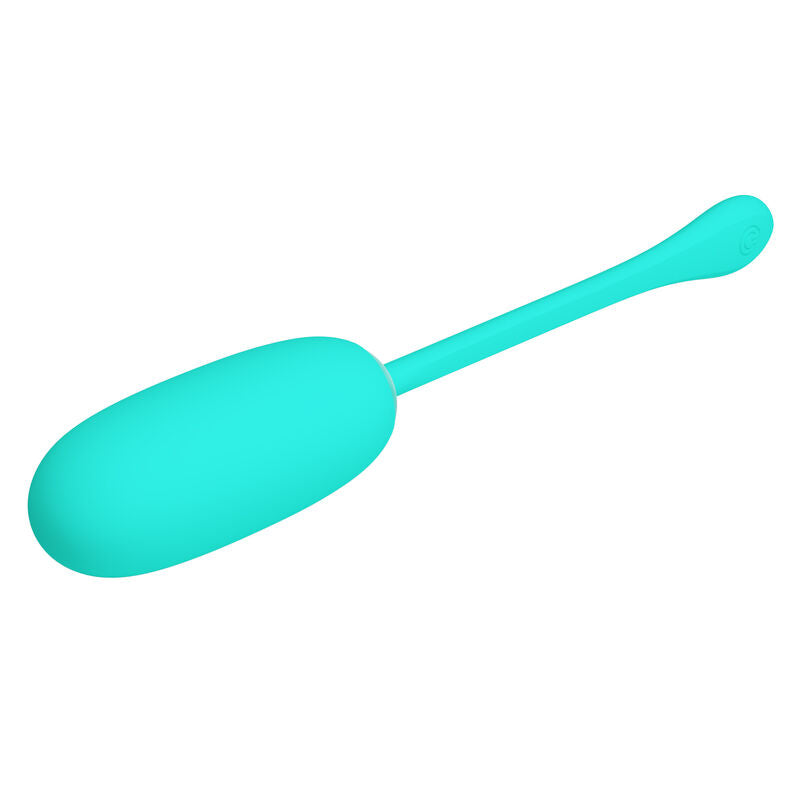 Julius waterproof vibrating egg - rechargeable aqua green