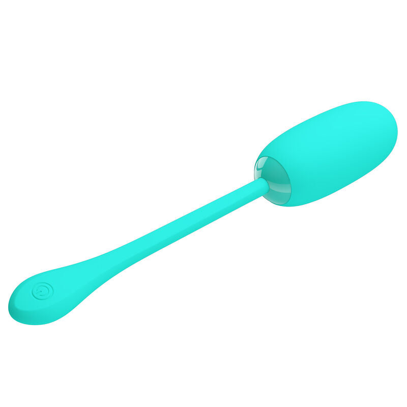 Julius waterproof vibrating egg - rechargeable aqua green