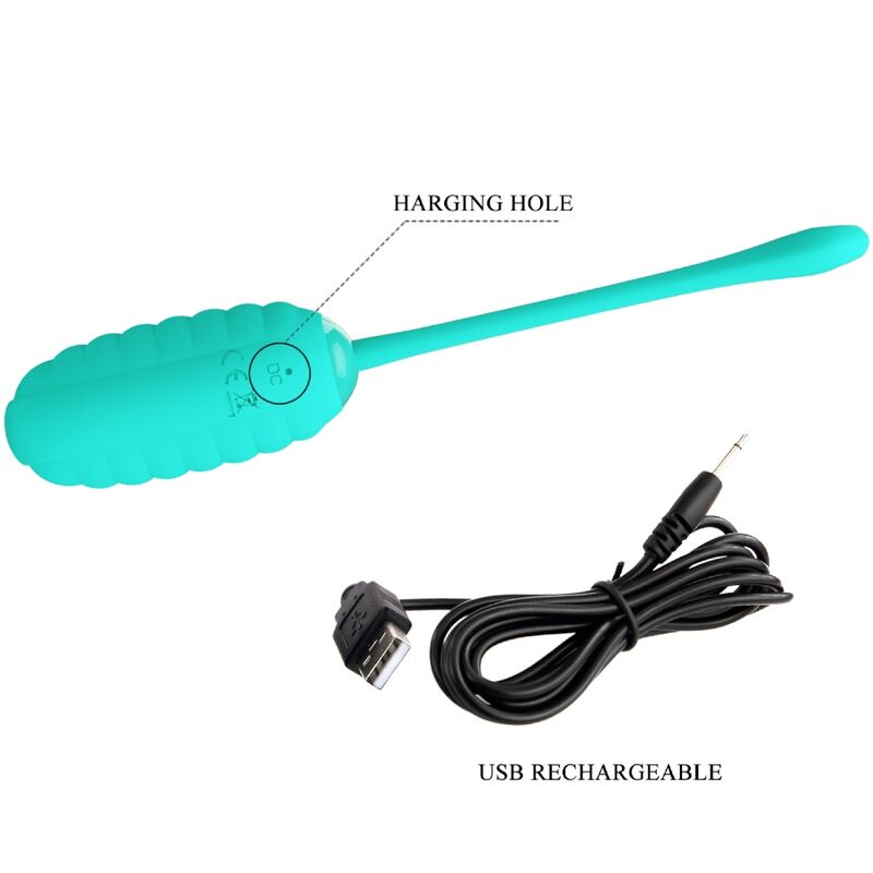 Kirk Aqua Green Rechargeable Vibrating Egg
