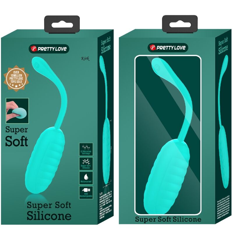 Kirk Aqua Green Rechargeable Vibrating Egg
