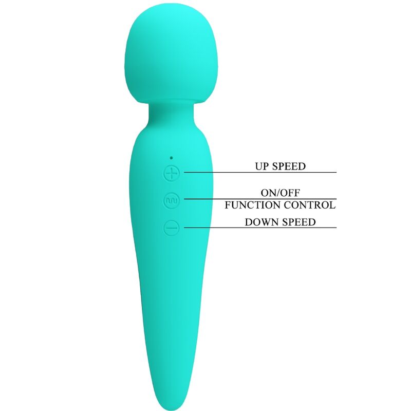 Meredith Massager 12 Vibration Modes Aqua Green