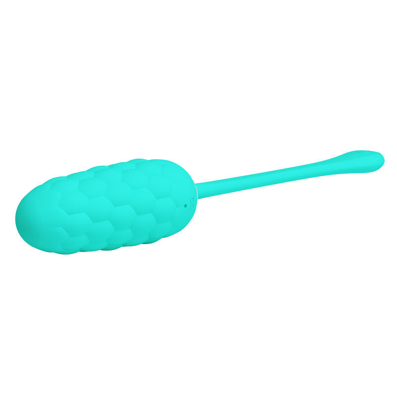 Aqua Green Rechargeable Marine Texture Vibrating Egg