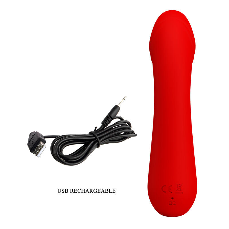 Cetus Red Rechargeable Vibrator