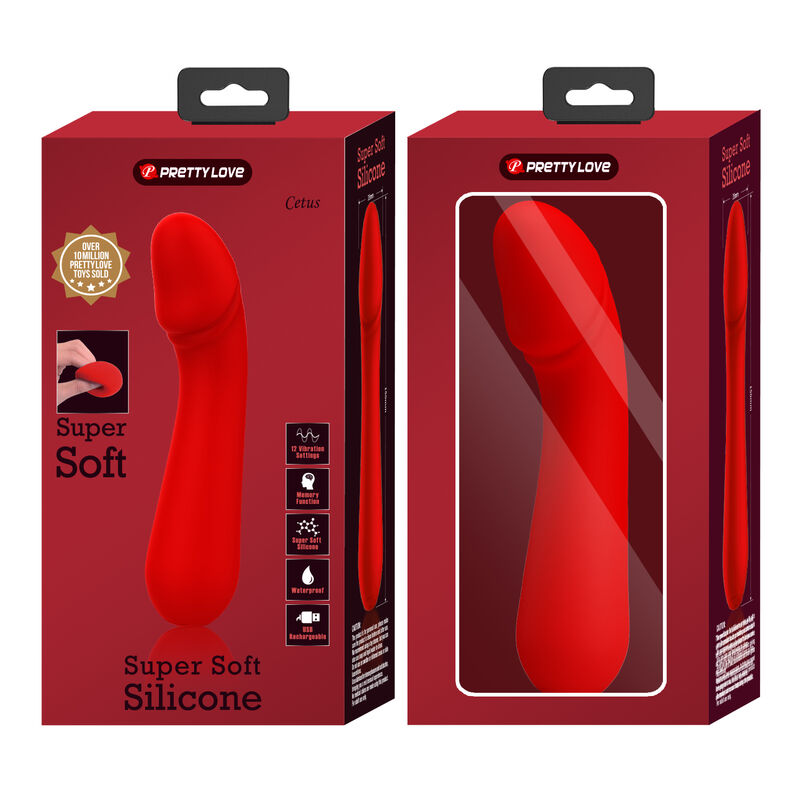 Cetus Red Rechargeable Vibrator