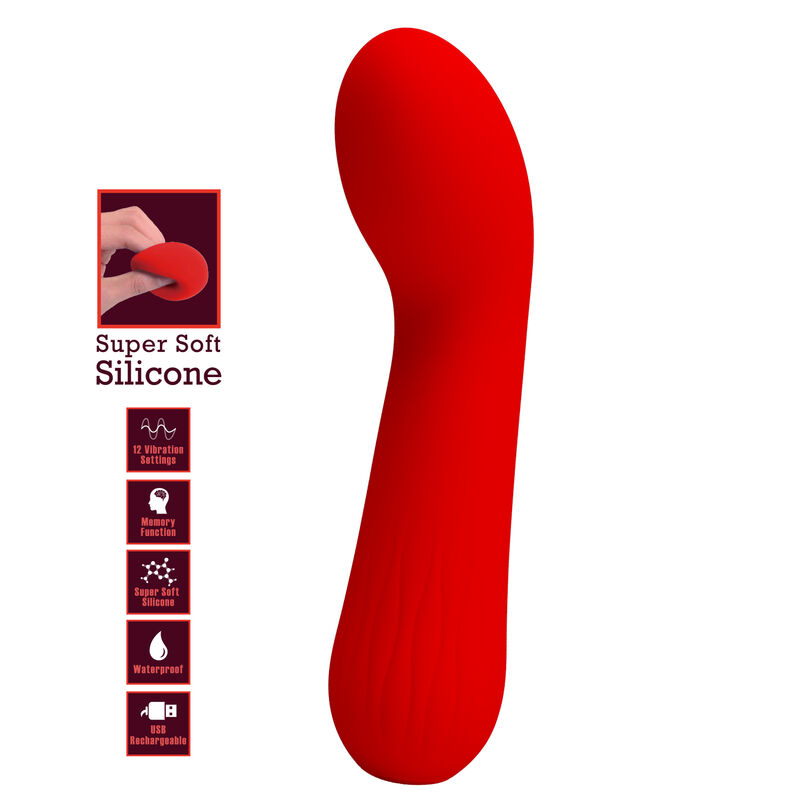 Rechargeable Faun Vibrator Red