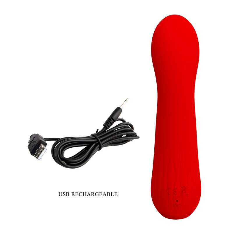Rechargeable Faun Vibrator Red