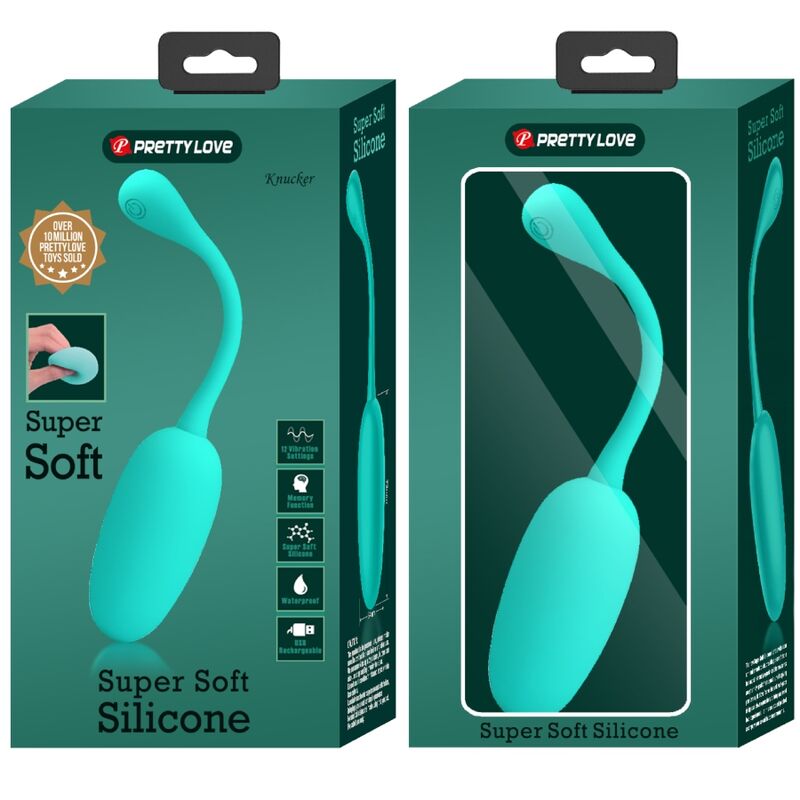 Oeuf vibrant rechargeable knucker vert deau