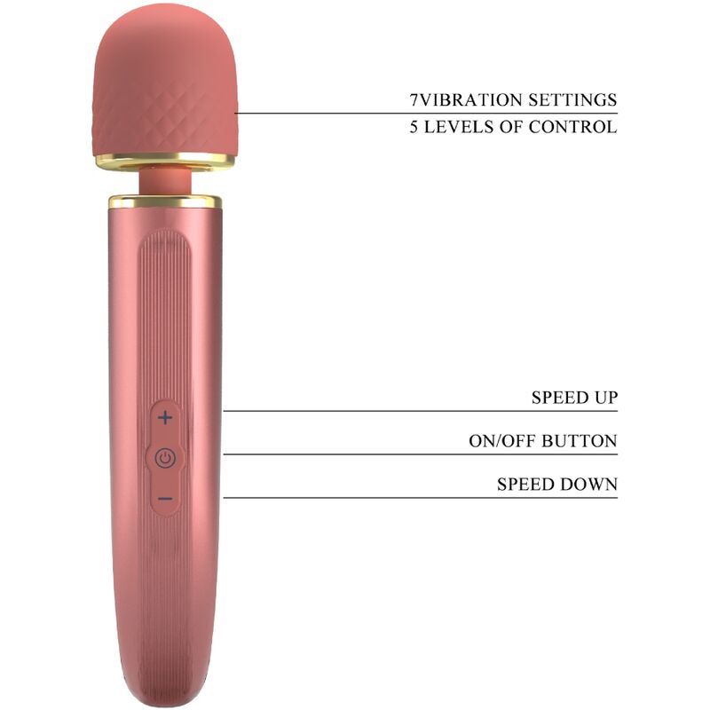 Pink 7-Mode Vibration Massager